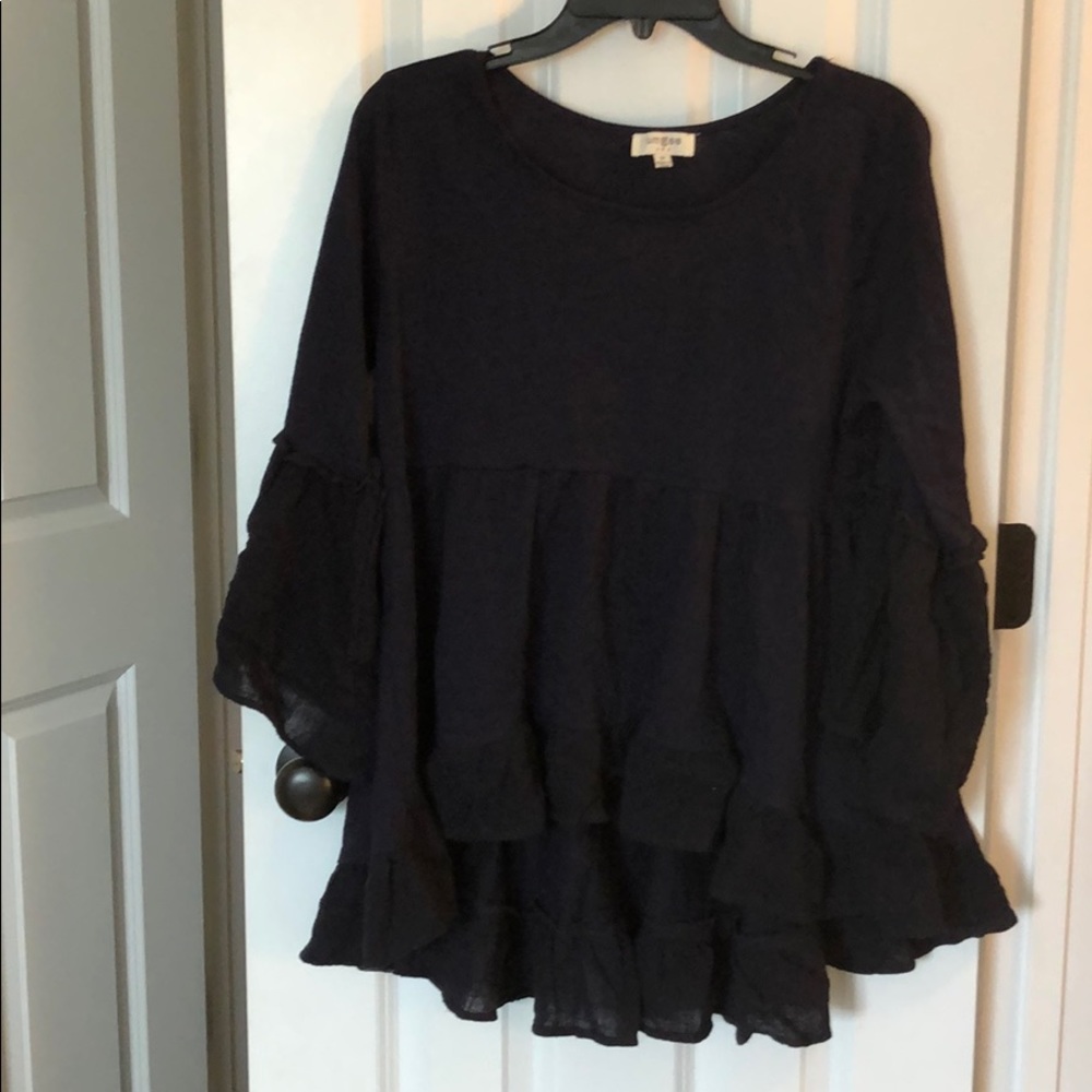 Navy High/low top